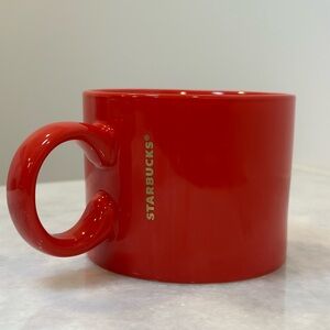 Starbucks 2017 C Handle Gold Letters Holiday Mug